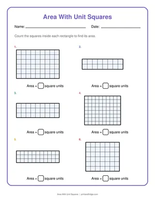 Area With Unit Squares
