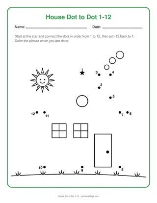 House Dot to Dot 1-12