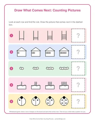 Draw What Comes Next: Counting Pictures