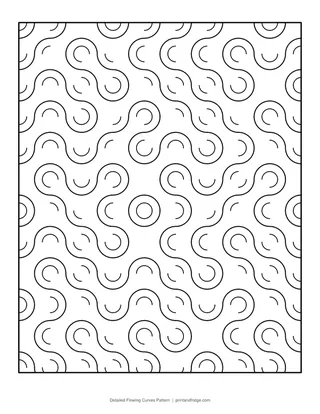 Detailed Flowing Curves Pattern
