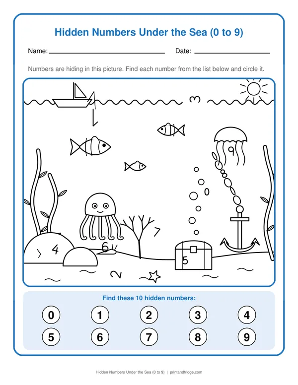 Hidden Pictures Printables