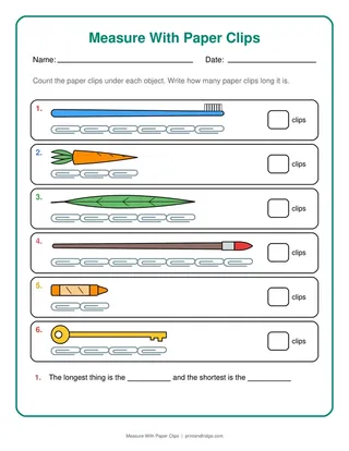 Measure With Paper Clips