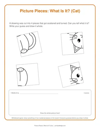 Picture Pieces: What Is It? (Cat)