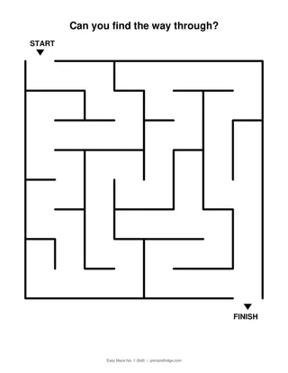 Easy Maze No. 1 (8x8)
