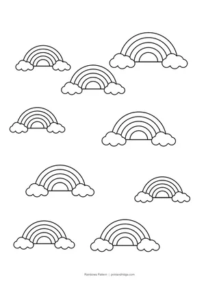Rainbows Pattern