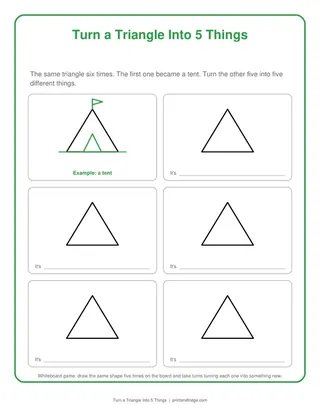 Turn a Triangle Into 5 Things