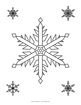 Glacier Snowflake