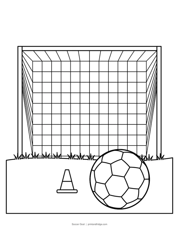Soccer Goal coloring page