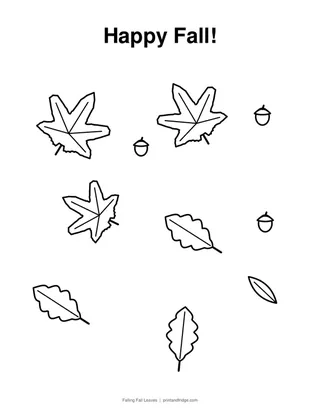 Falling Fall Leaves