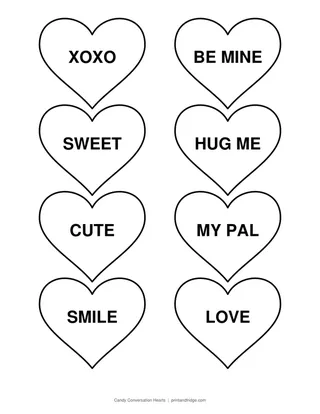 Candy Conversation Hearts