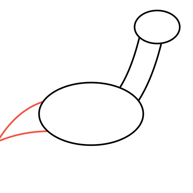 dinosaur drawing, step 3