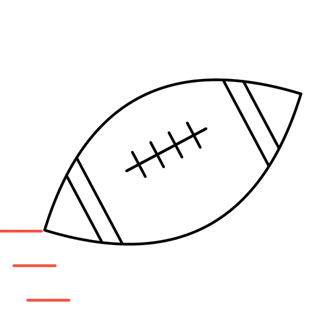 football drawing, step 6
