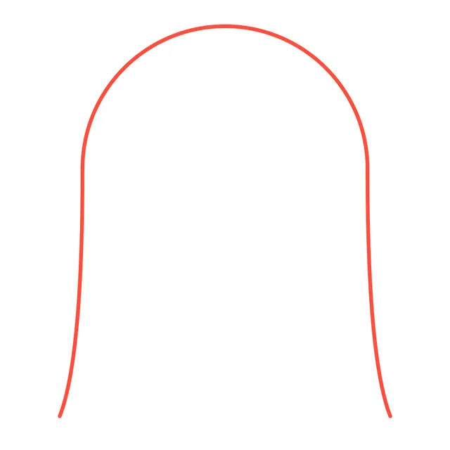 ghost drawing, step 1