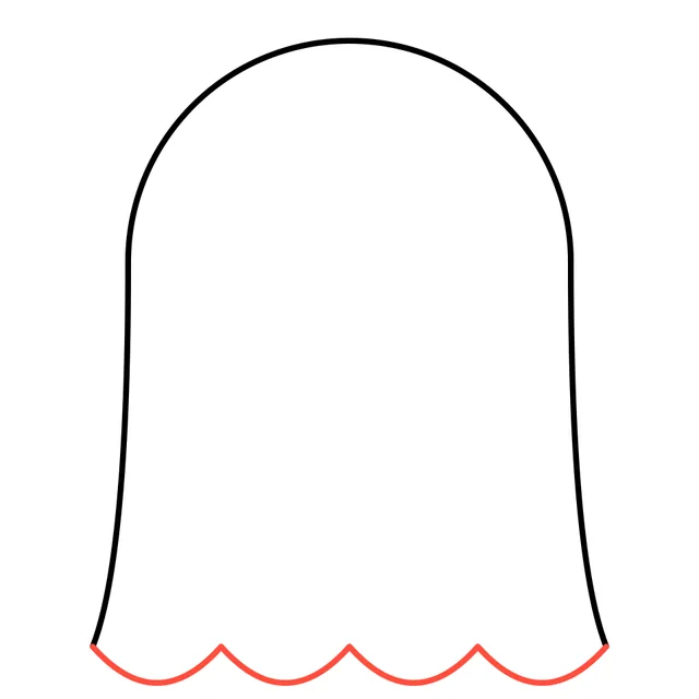 ghost drawing, step 2