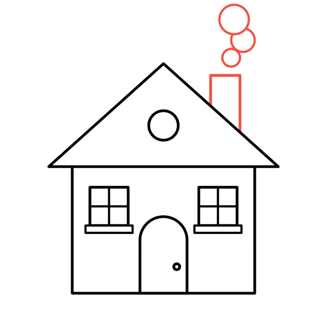 house drawing, step 5