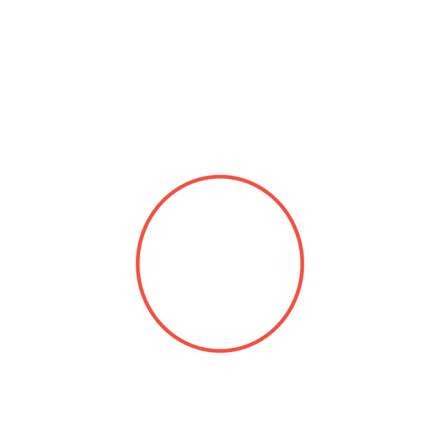 turkey drawing, step 1