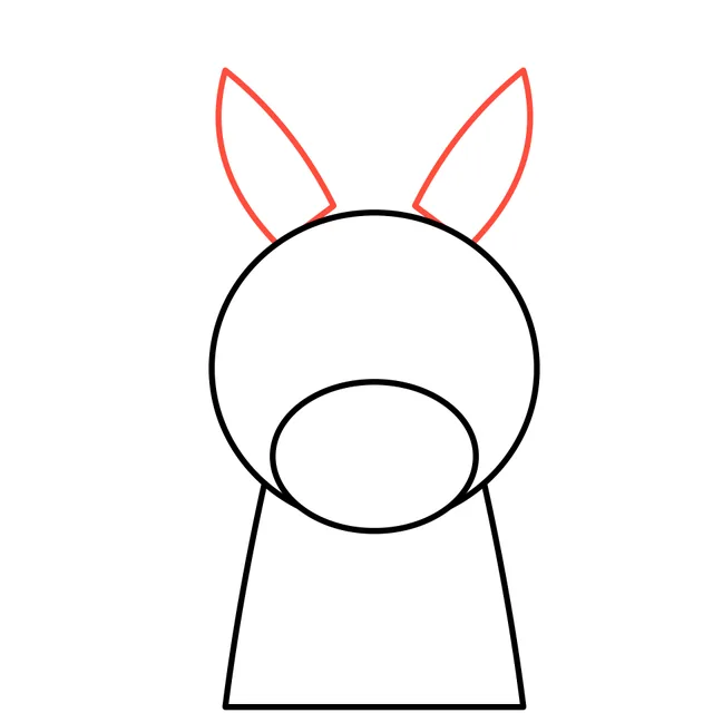 unicorn drawing, step 3